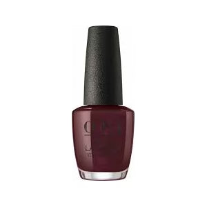 esmalte uñas opi rojo oscuro burdeos black to the realty