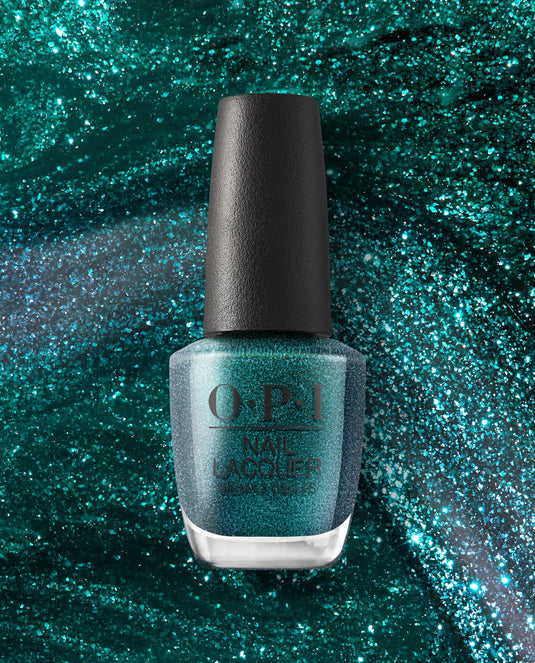 esmalte uñas opi purpurina turquesa verde agua yuletide sweetthings