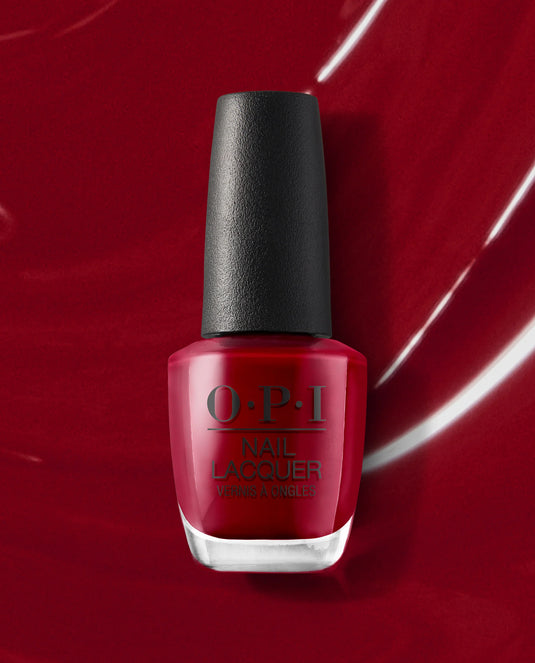 esmalte uñas opi rojo  cereza amore at the gran canal