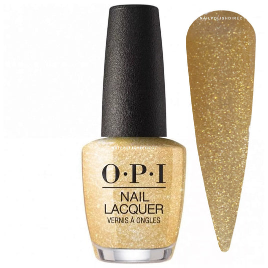 esmalte uñas opi purpurina dorada dazzling dew drop