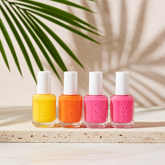 Esmalte de uñas Essie corales, fucsias, morados, marrones